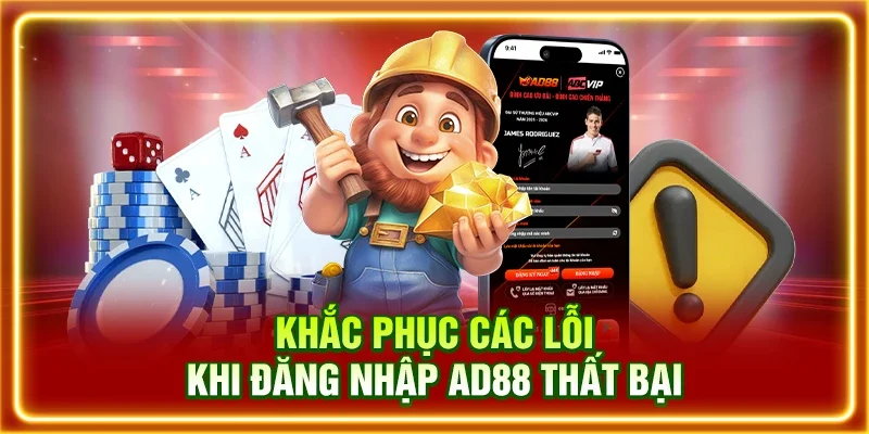 Khắc phục các lỗi khi đăng nhập AD88 thất bại